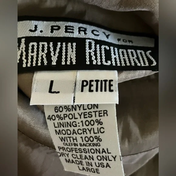 J. Percy for Marvin Richards Vintage Women’s Reversible Coat Size LP - Picture 9 of 9